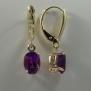 14K Gold 1380 Amethyst Earrings