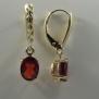 14K Gold 1380 Garnet Earrings