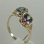 14K Gold 2578 Mystic Fire Topaz Ring