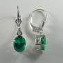 S.S. 1380 Green CZ Earrings