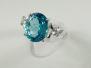 S.S. 1882 Blue Topaz Ring