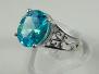 S.S. 2969 Blue CZ Ring