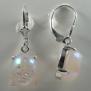 S.S. 3467 White Window Druzy Earrings