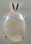 S.S. 3481 White Window Druzy Pendant
