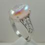S.S. 3519 White Window Druzy Ring