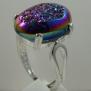 S.S. 3521 Rainbow Window Druzy Ring
